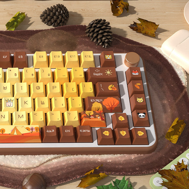 Autumn Cherry Profile Dye Sub PBT Keycap Set