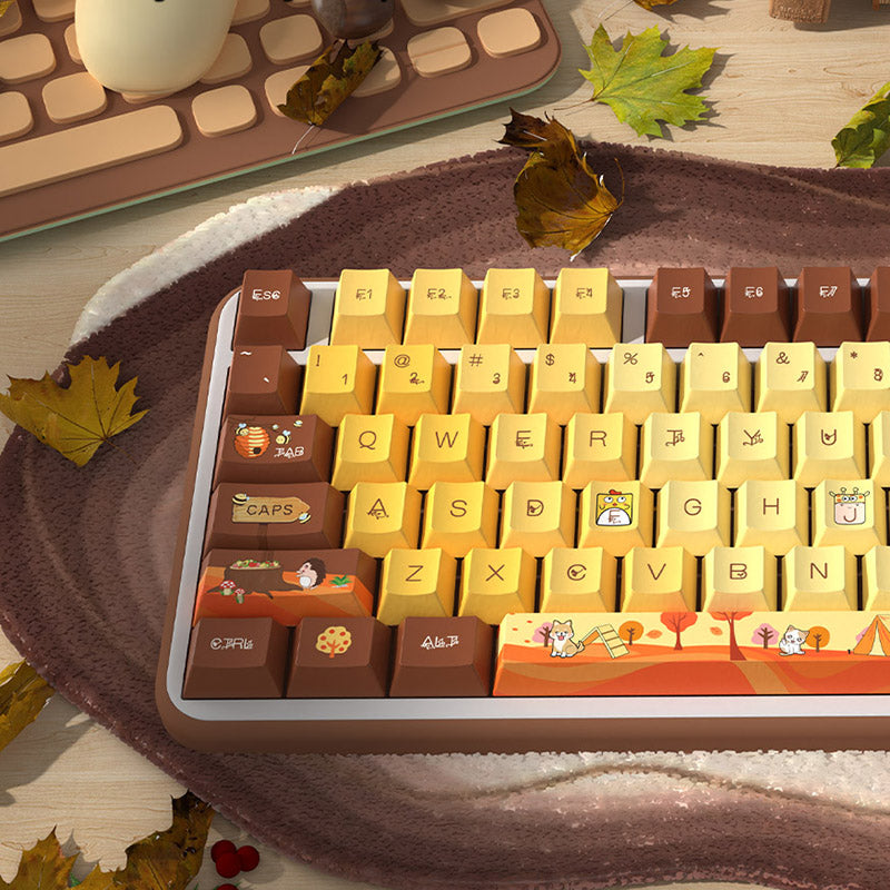 Autumn Cherry Profile Dye Sub PBT Keycap Set