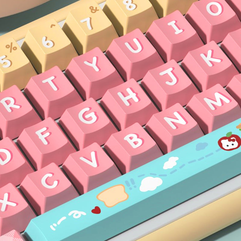 Bread Puppy Cherry Profile Dye Sub PBT Anime Keycaps Set