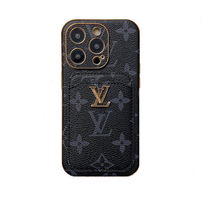 Classic Monogram iPhone Case With Card Holder -Big printing