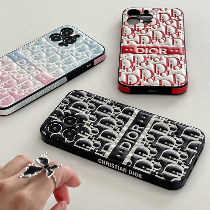 Luxury Blue CD Puffer iPhone Case