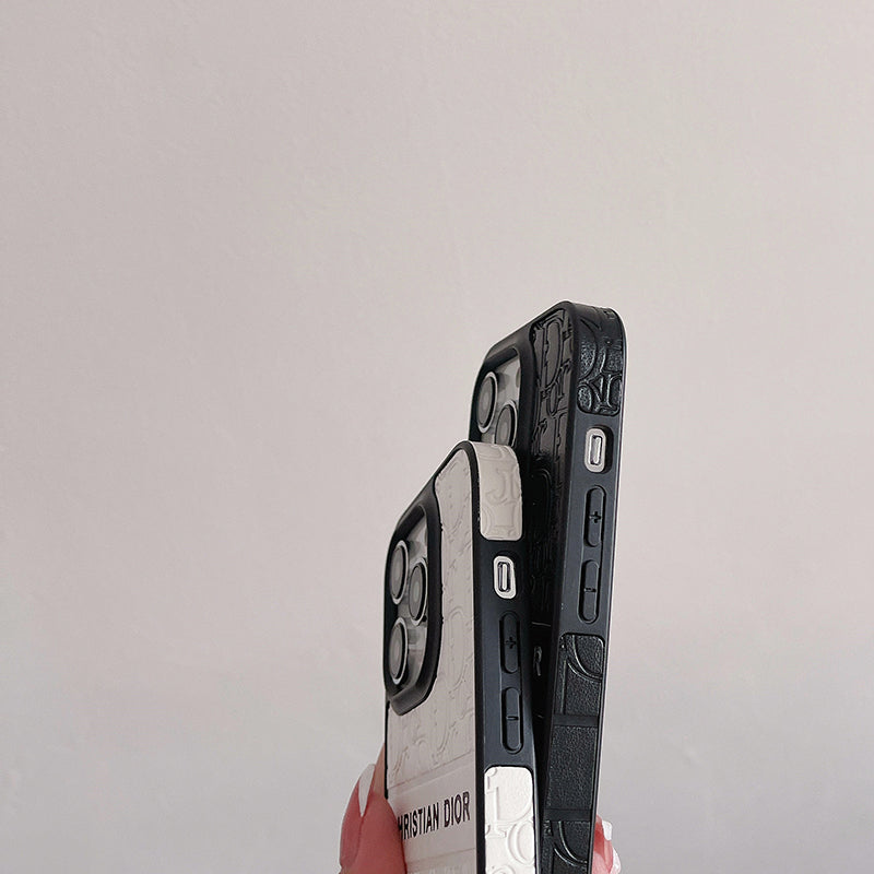 Luxury CD Silicone Black iPhone Case
