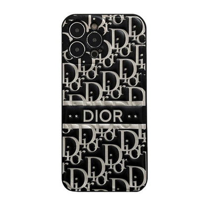 Luxury Blue CD Puffer iPhone Case